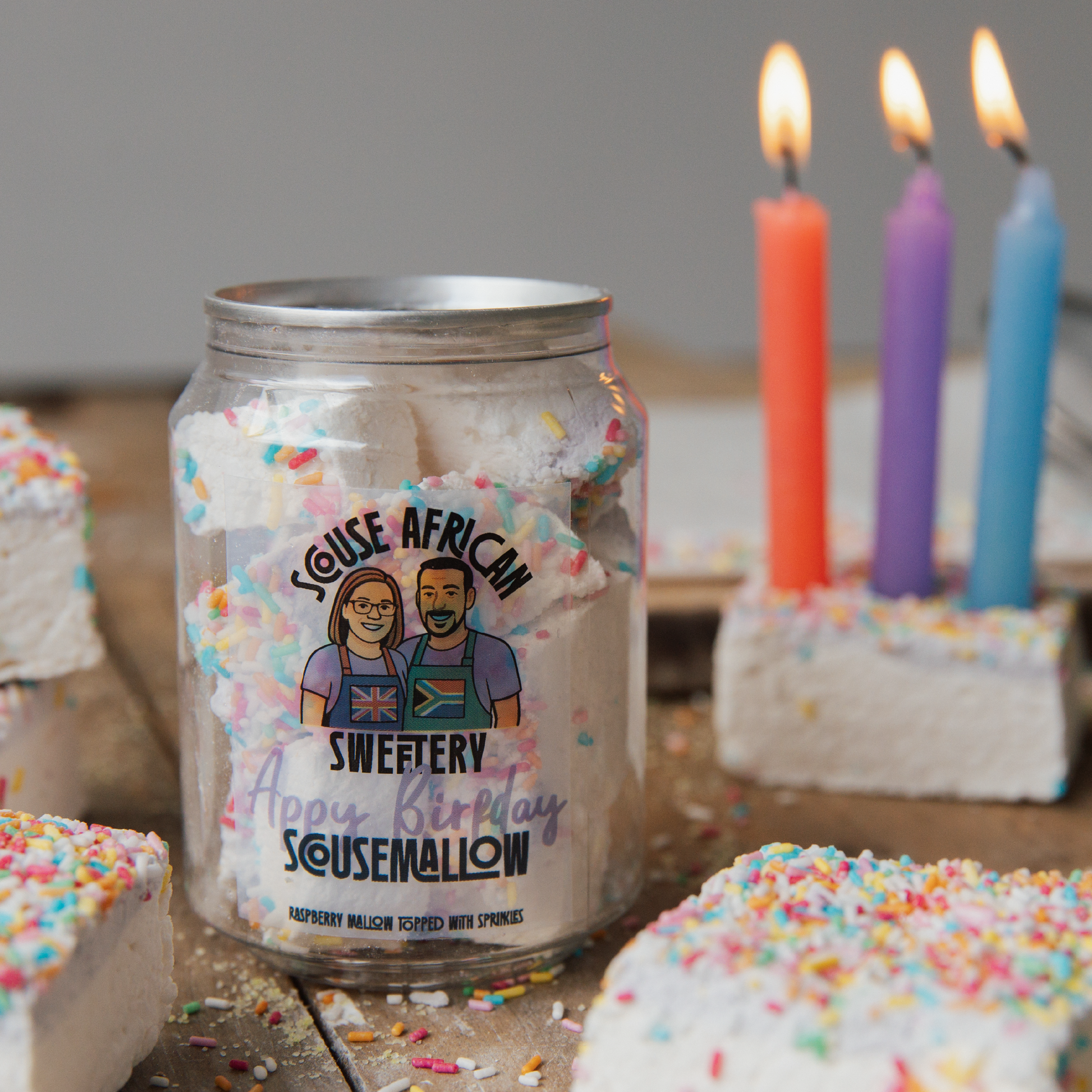 Appy Birfday ScouseMallow – Gourmet Marshmallow Gift Can